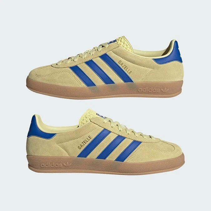 Кроссовки adidas Originals Gazelle Indoor Powder Yellow/Royal Blue/Cloud White