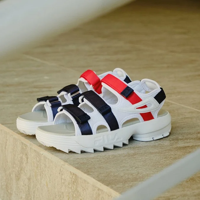 Сандалии женские FILA Disruptor Sandal White/Navy/Red