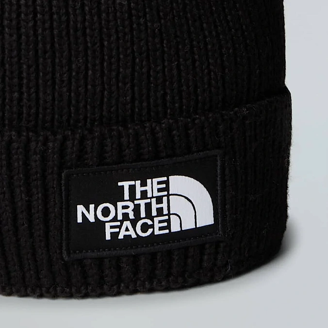 Шапка The North Face TNF Logo Box Pom Beanie TNF Black