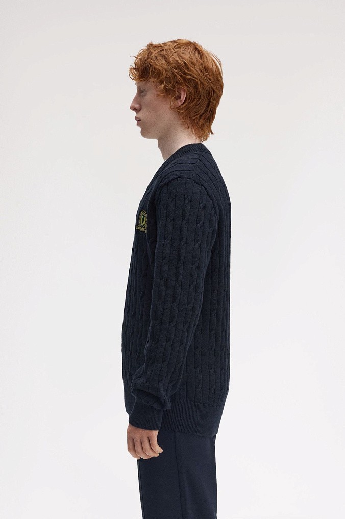 Свитер Fred Perry Tennis Badge Cable Knit Jumper