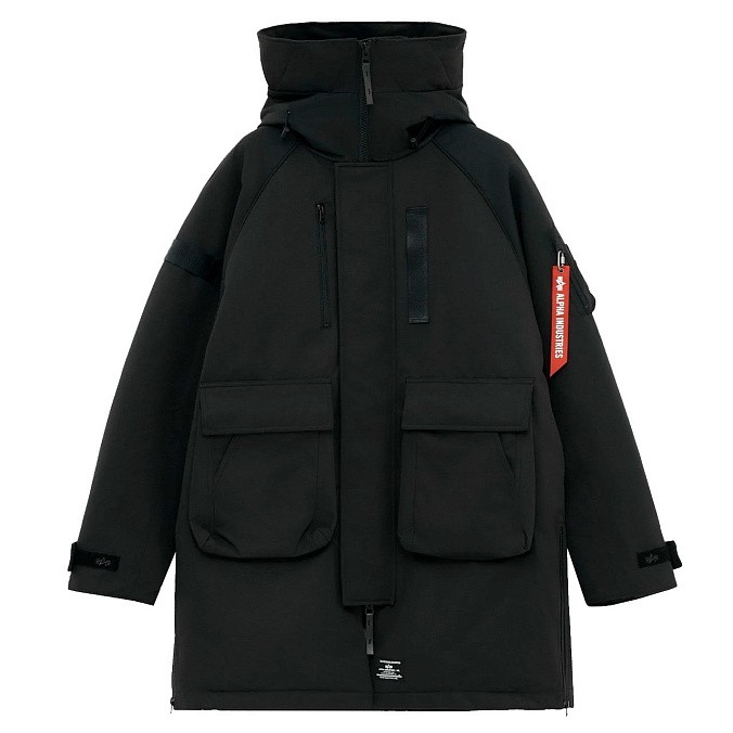 Мужской пуховик Alpha Industries Sergeant Puffer Parka Black