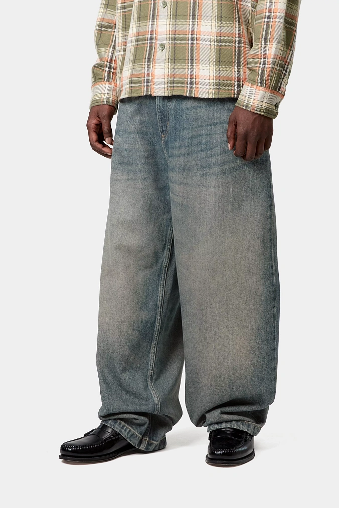 Мужские джинсы Carhartt WIP Brandon Pant Blue (worn used wash)