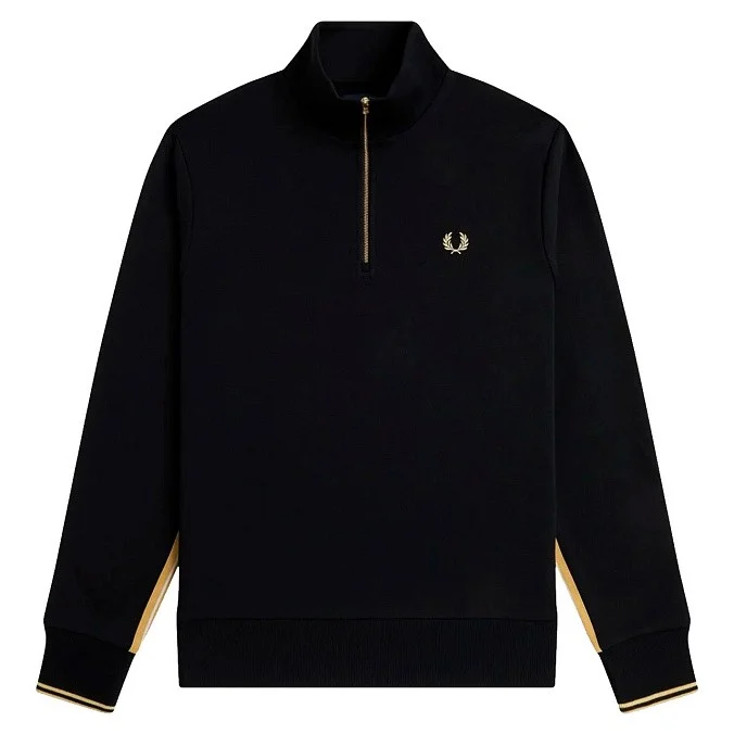 Толстовка Fred Perry Stripe Tape Half Zip Sweatshirt