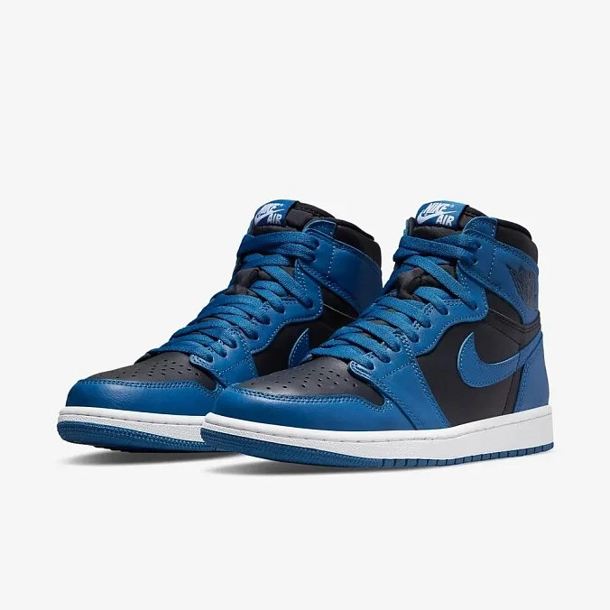 Кроссовки Air Jordan 1 High OG Dark Marina Blue/Black/White