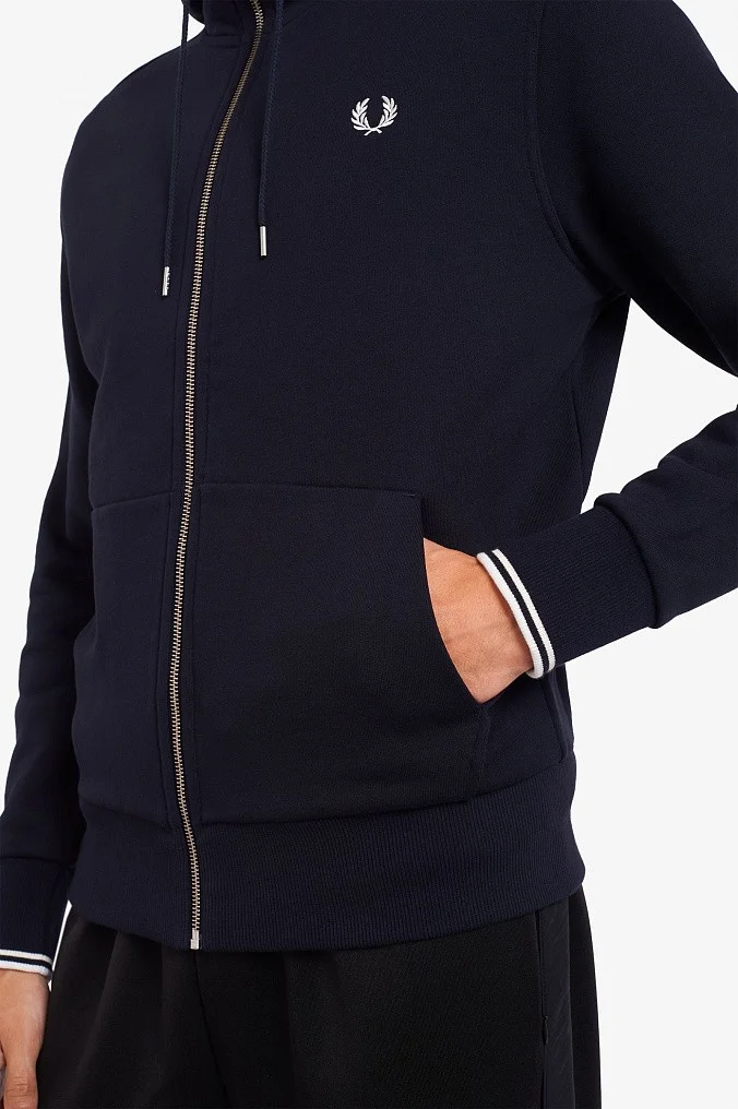 Толстовка Fred Perry Hooded Zip Through Sweatshirt