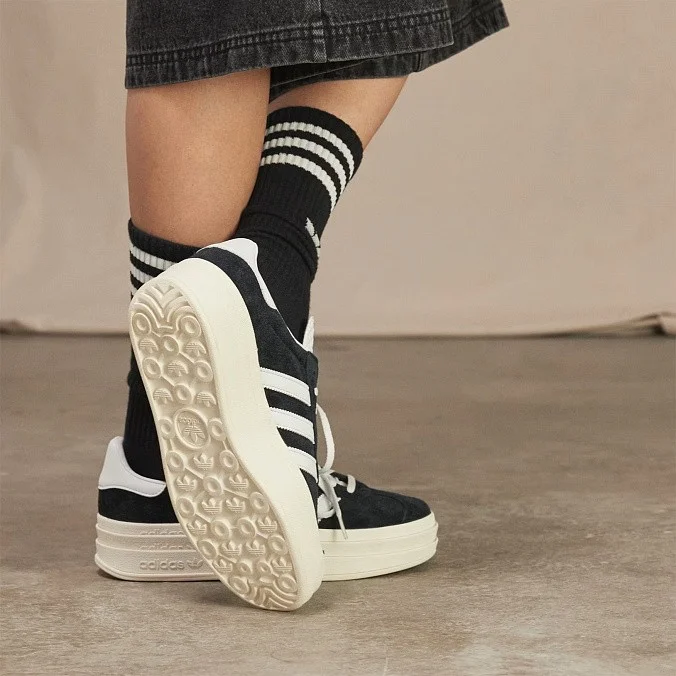 Кроссовки женские adidas Originals Gazelle Bold Core Black/Cloud White/Core White