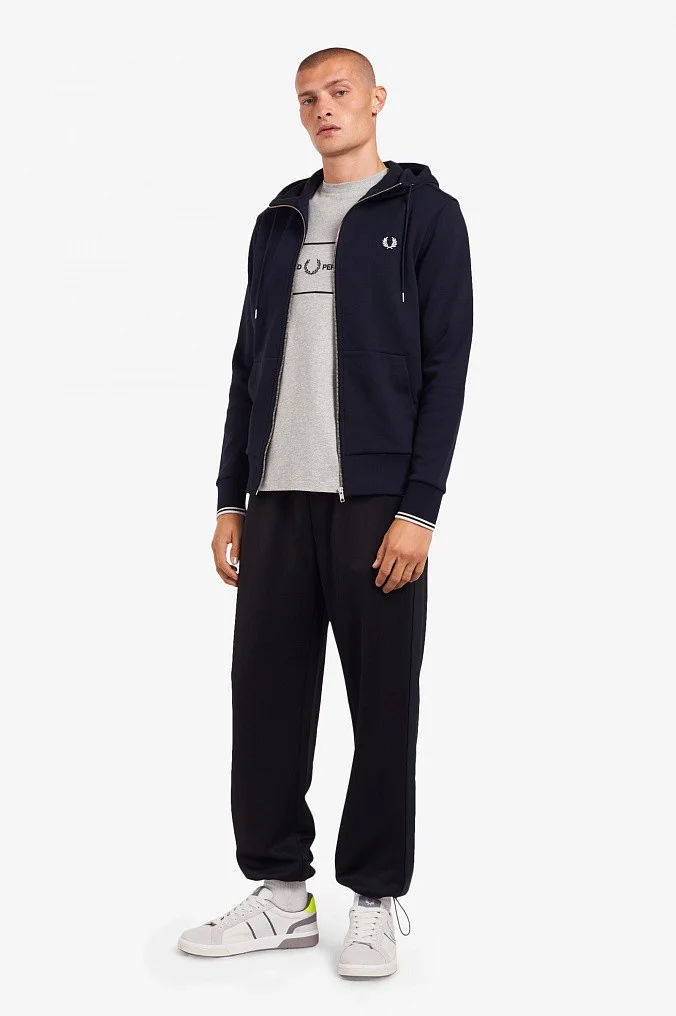 Толстовка Fred Perry Hooded Zip Through Sweatshirt