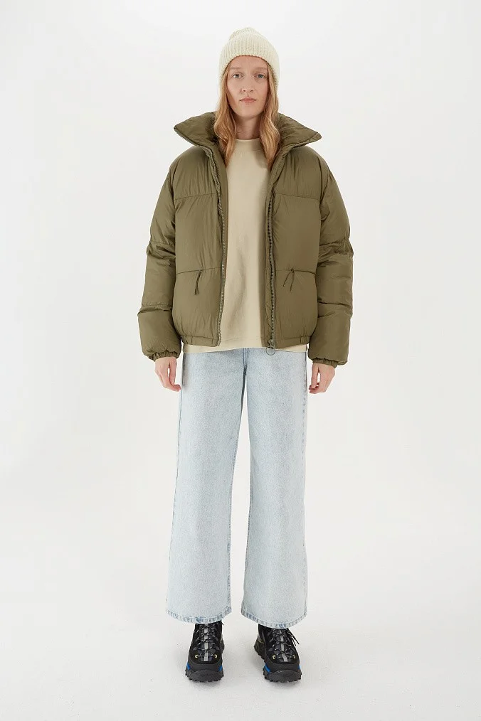 Бомбер оверсайз женский SHU зеленый