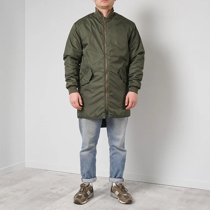 Куртка-бомбер утепленная Hard Lunch RC-M-07/2 Square Logo Khaki