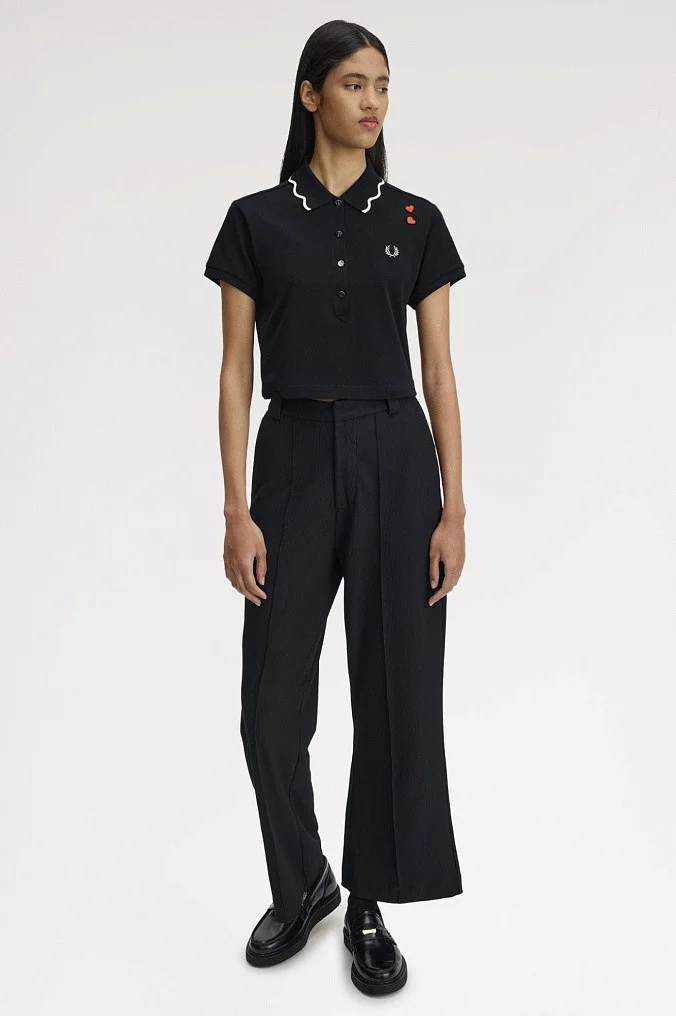 Рубашка поло женская Fred Perry Scalloped Trim Polo Shirt