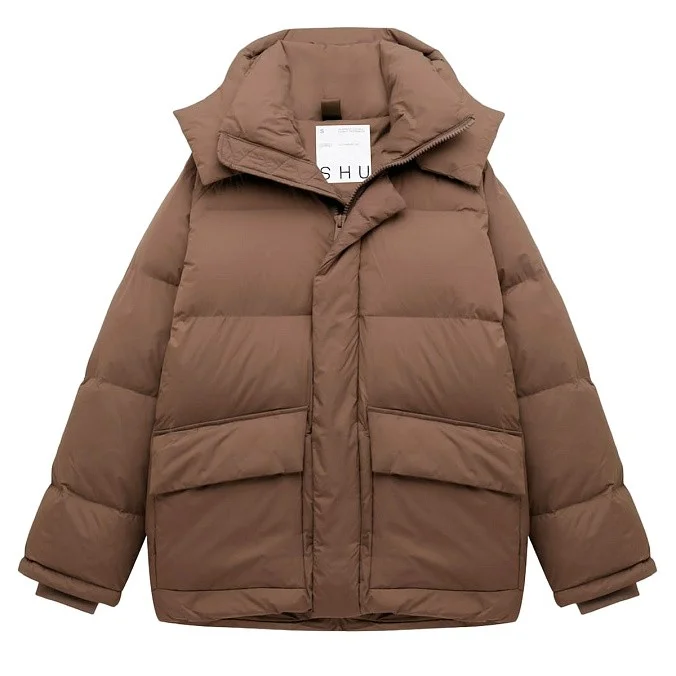 Короткая куртка мужская SHU коричневая