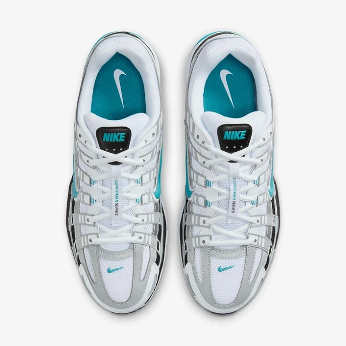 Кроссовки мужские Nike P-6000 White/Metallic Silver/Black/Dusty Cactus