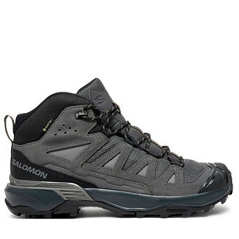 Ботинки мужские Salomon X Ultra 360 Leather Mid Gore-Tex Castlerock/Asphalt/Kelp