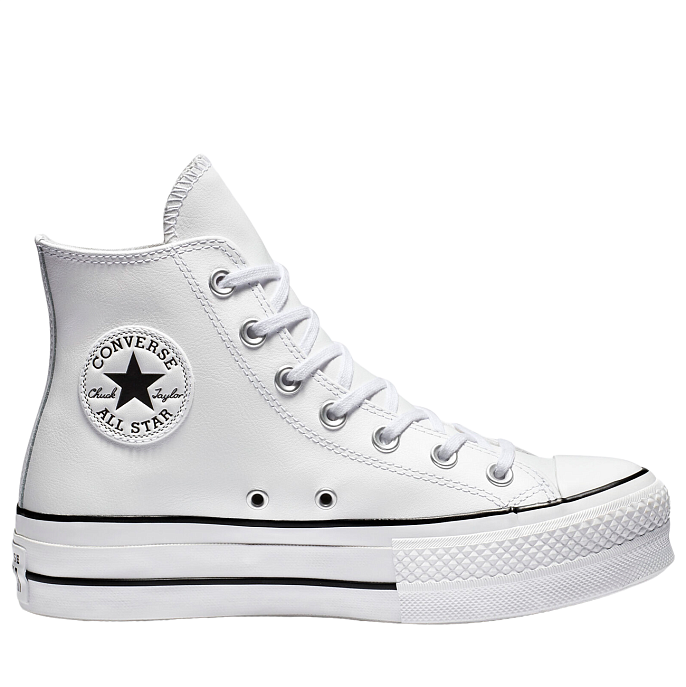 Кеды женские Converse Chuck Taylor All Star Lift Platform Leather White/Black/White