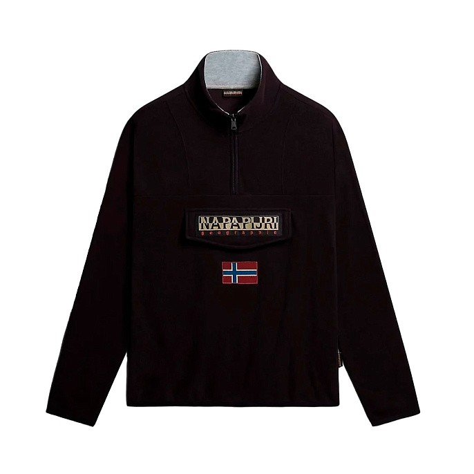 Толстовка Napapijri Burgee Half-Zip Fleece Black