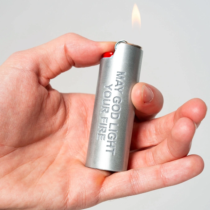 Чехол для зажигалки RIPNDIP Lord Savior Lighter Cover Silver