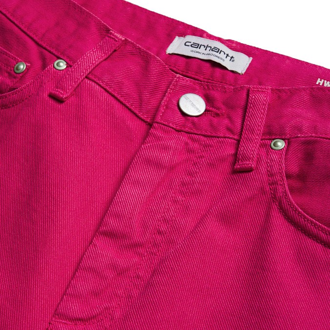 Джинсы женские Carhartt WIP W' Page Carrot Ankle Pant (pink garment dyed)