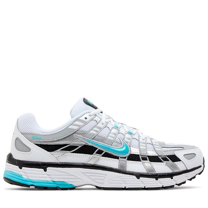 Кроссовки мужские Nike P-6000 White/Metallic Silver/Black/Dusty Cactus