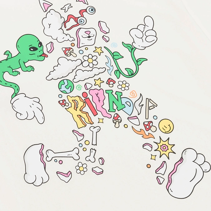 Футболка RIPNDIP Broken Down Tee Bone