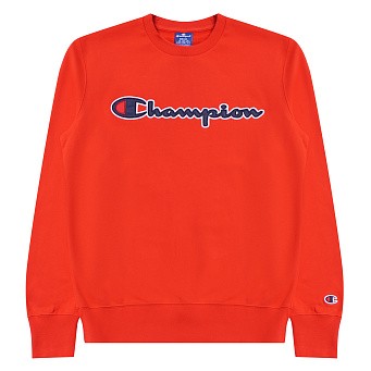 Толстовка Champion Satin Script Logo Cotton Terry Sweatshirt