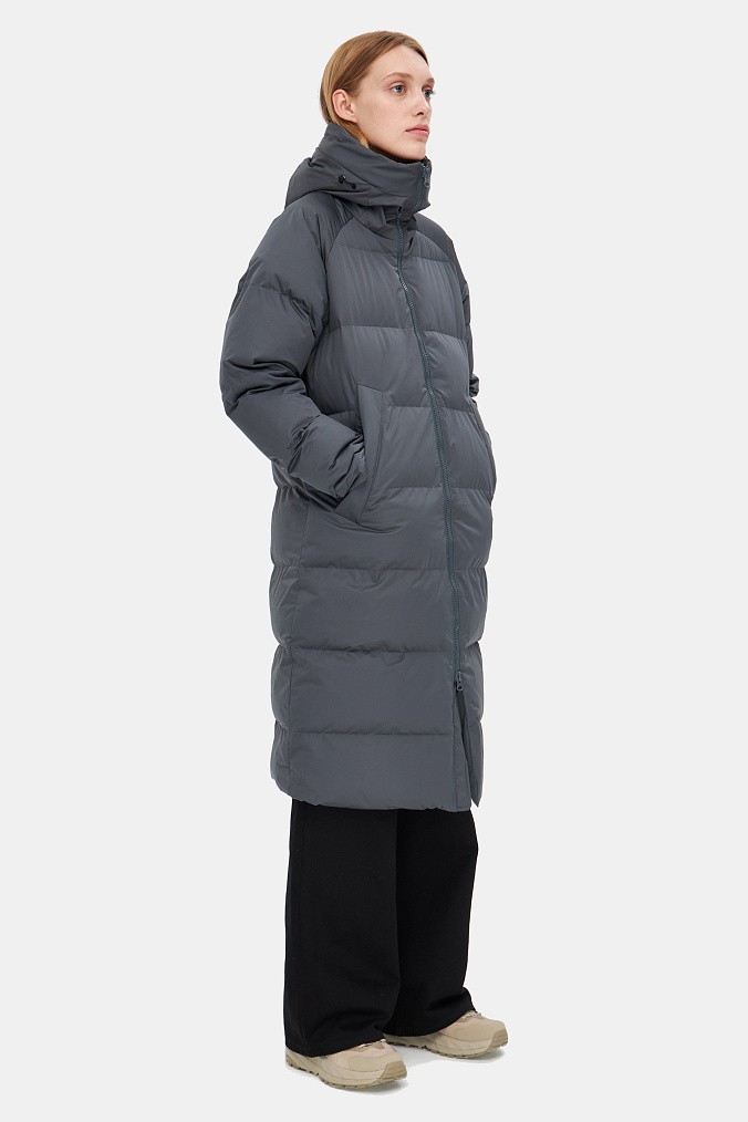 Пуховик женский SHU графитовый