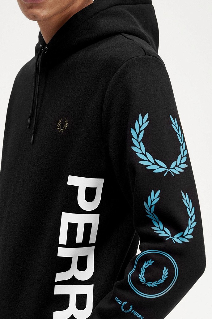 Толстовка Fred Perry Graphic Branding Hooded Sweats