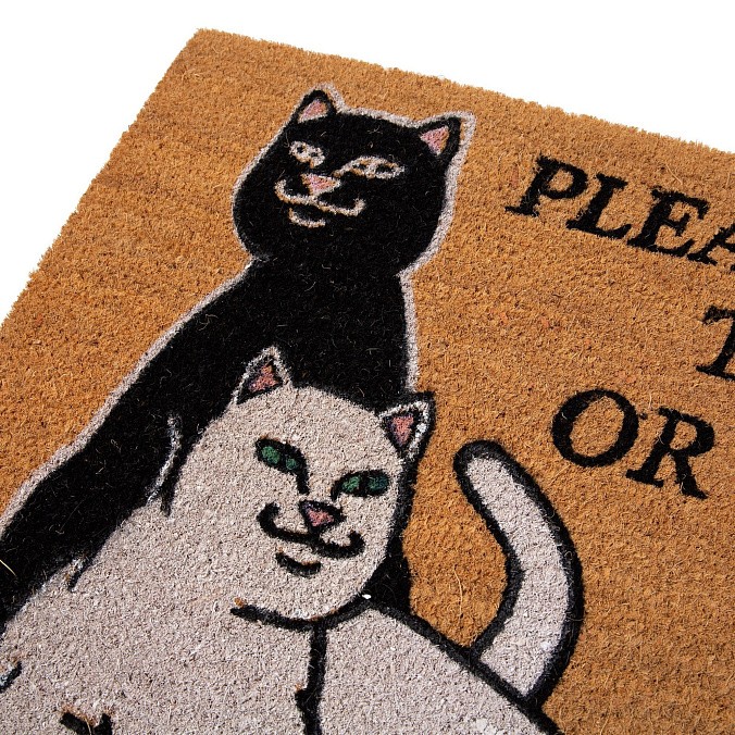 Коврик RIPNDIP Don't Let The Cops In Rug Brown