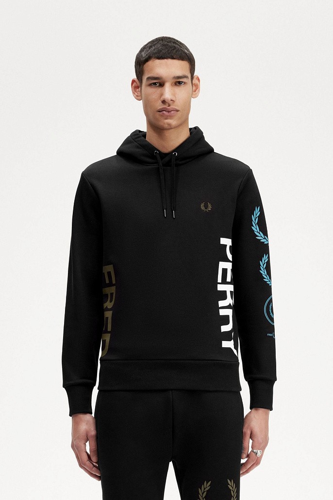 Толстовка Fred Perry Graphic Branding Hooded Sweats