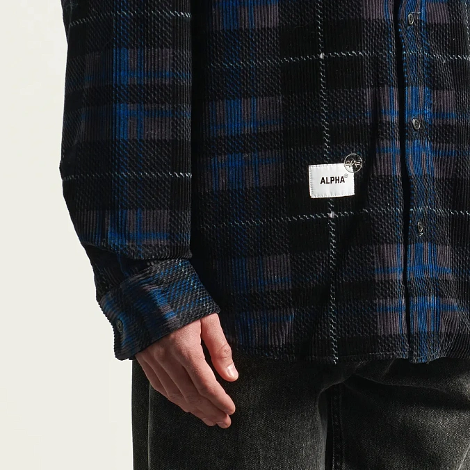 Рубашка Alpha Industries Unfrm Flannel Shirt Black