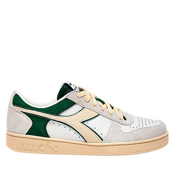 Кроссовки мужские Diadora Magic Basket Low Suede Leather White/Fogliage Green