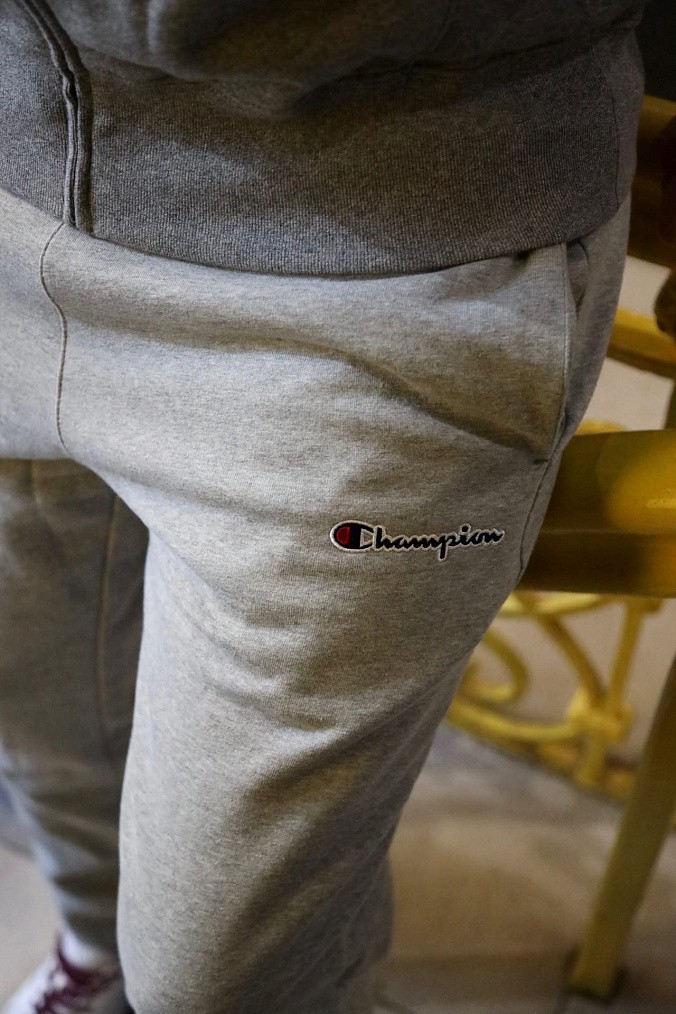 Штаны Champion Cuffed Script Logo Embroidery Fleece Joggers