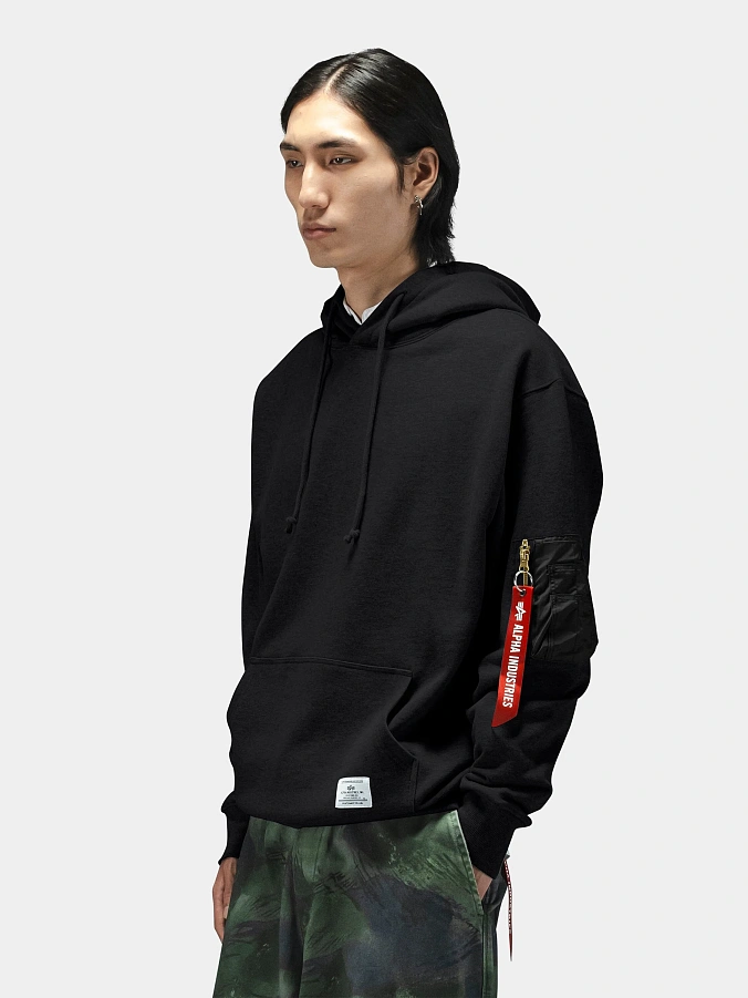 Толстовка Alpha Industries Utility Pocket Hoodie Black