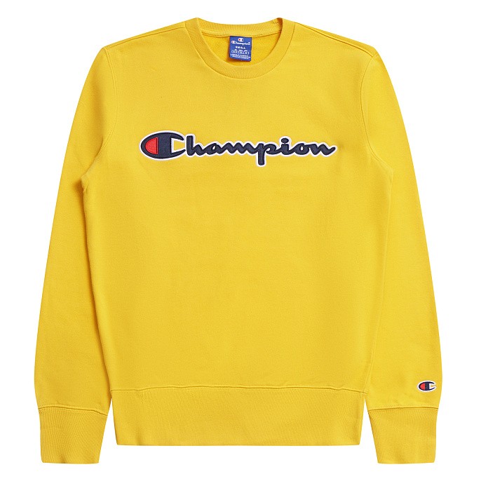 Толстовка Champion Satin Script Logo Cotton Terry Sweatshirt