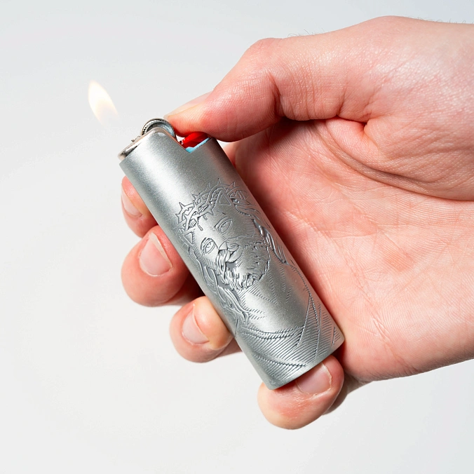 Чехол для зажигалки RIPNDIP Lord Savior Lighter Cover Silver
