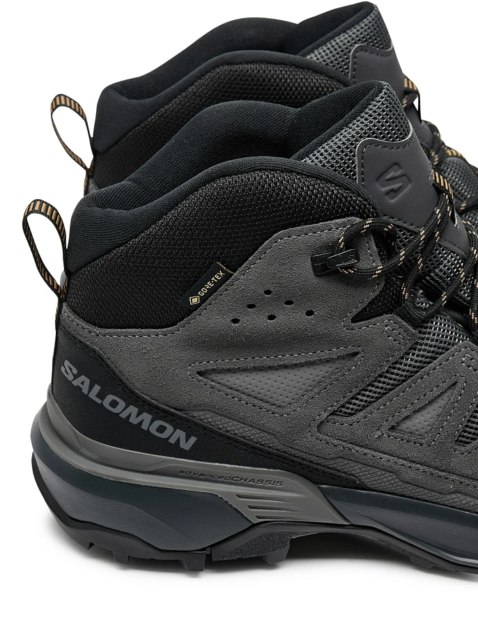 Ботинки мужские Salomon X Ultra 360 Leather Mid Gore-Tex Castlerock/Asphalt/Kelp