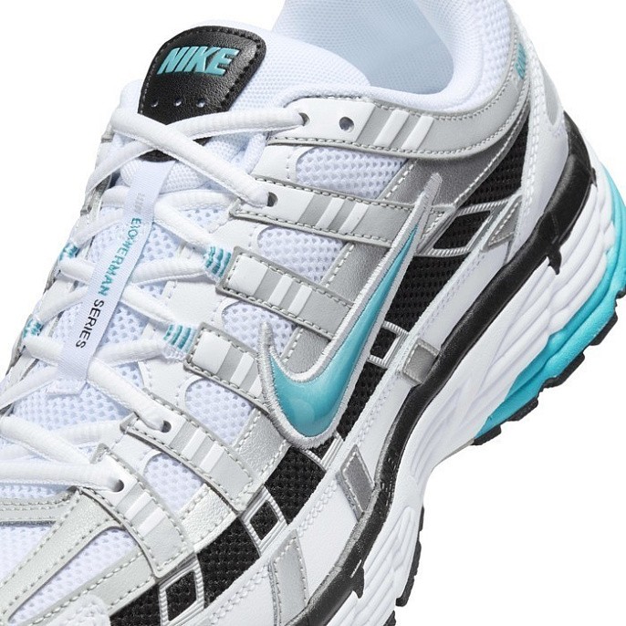 Кроссовки мужские Nike P-6000 White/Metallic Silver/Black/Dusty Cactus