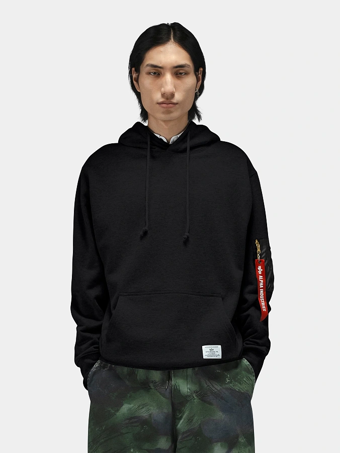 Толстовка Alpha Industries Utility Pocket Hoodie Black