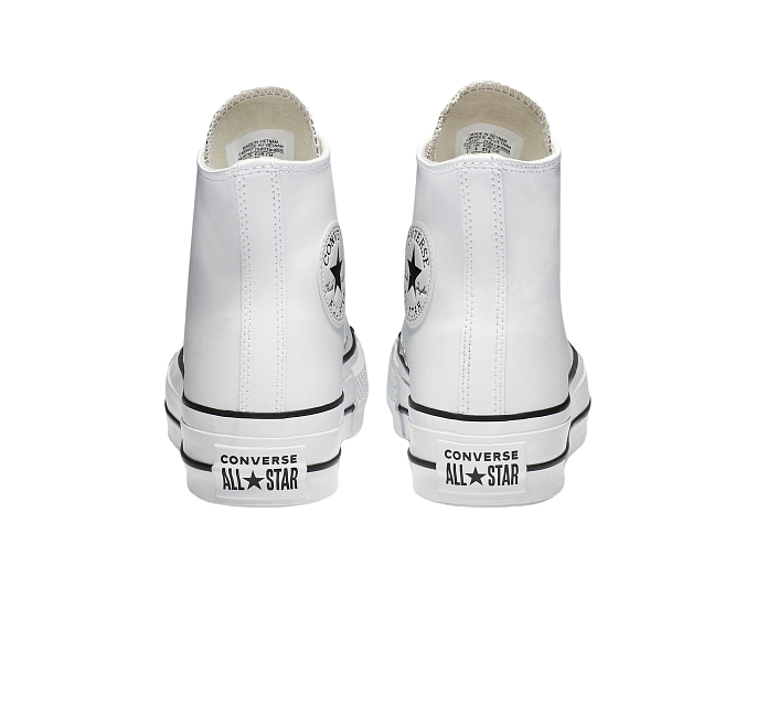 Кеды женские Converse Chuck Taylor All Star Lift Platform Leather White/Black/White