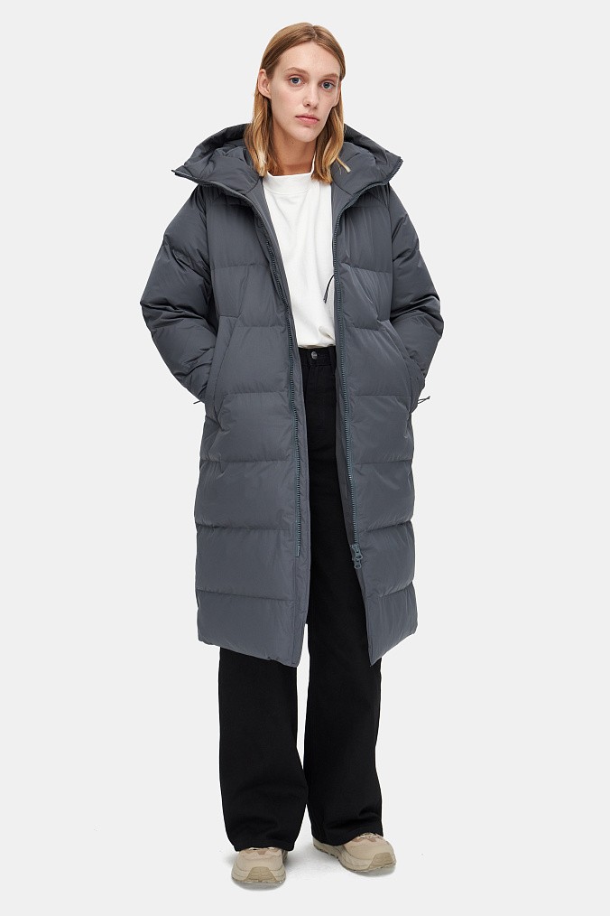 Пуховик женский SHU графитовый