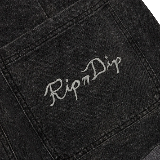 Брюки RIPNDIP Space Garden Pants Black Vintage Wash
