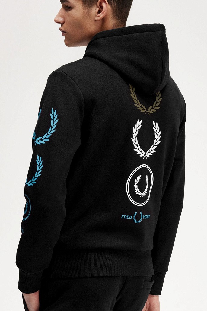 Толстовка Fred Perry Graphic Branding Hooded Sweats