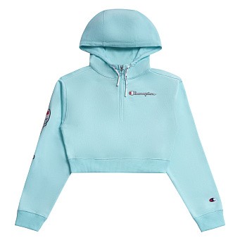 Толстовка женская Champion Half Zip-Up Script Logo Arm Hoodie