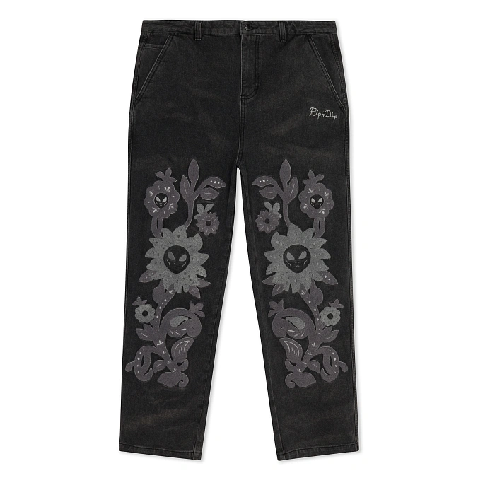 Брюки RIPNDIP Space Garden Pants Black Vintage Wash