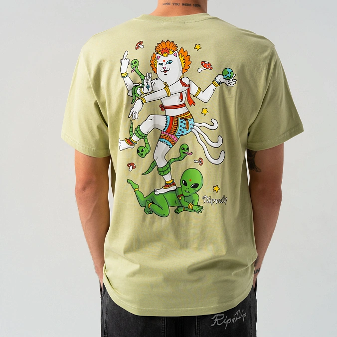 Футболка RIPNDIP Alien Whisperer Tee Light Moss