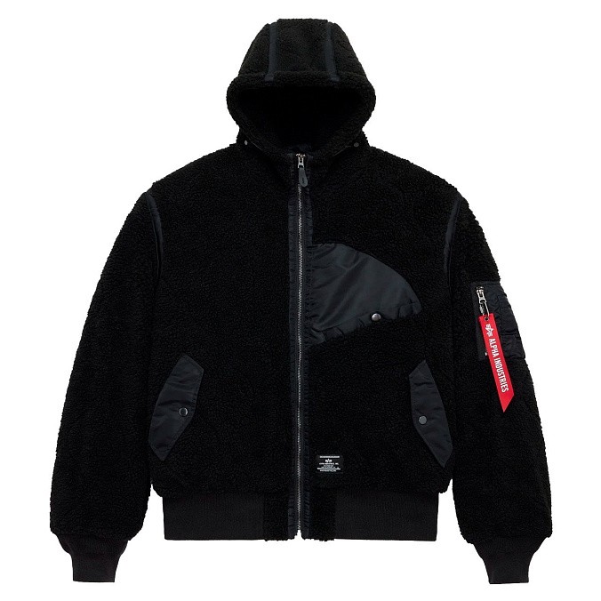 Куртка мужская Alpha Industries Sherpa Onion Quilting Flight Jacket Black
